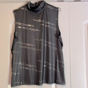 Sparkly grey sleeveless top